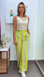 Top cropped linho