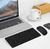 Kit De Teclado e Mouse Via Bluetooth Sem Fio - pegapega
