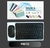 Kit De Teclado e Mouse Via Bluetooth Sem Fio
