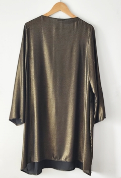 Imagen de Vestido Chemise De Gasa Lurex Dorada