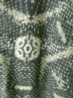 Cardigan Lanilla Estampado Verde Corto en internet