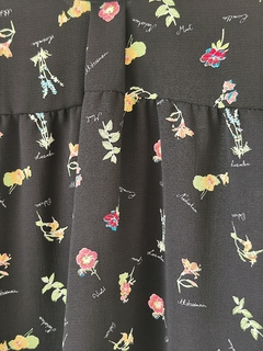 Blusa Florcitas Cuello Mao Con Lazo En Cintura - La Garbo