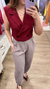 Calça Com Prega Fashion - comprar online