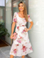 Vestido Floral com Amarras