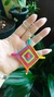Chaveiro Mandala Palito 4 pontas - Arco-íris na internet