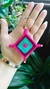 Chaveiro Mandala Palito 4 pontas - Magenta na internet