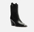 Bota Preta Couro Cano Curto Salto Metal - comprar online