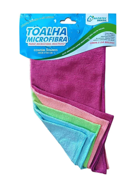 Pack 5 Panos Microfibra Multiuso 30x30 - comprar online
