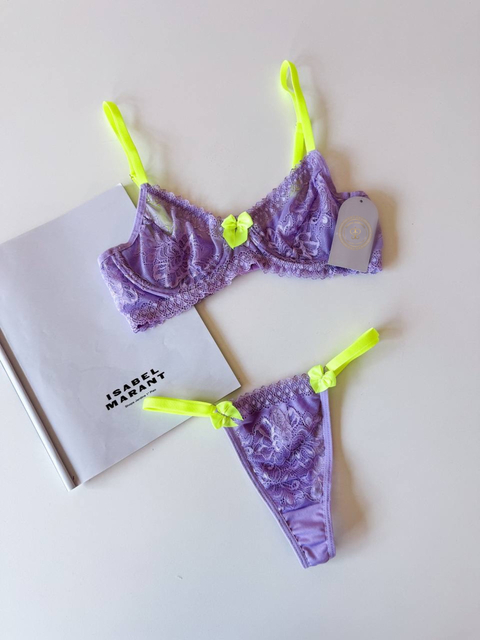 Conjunto Liz - harmonia/ amarelo neon