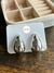 Aretes gota grande rodio