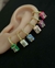 Piercing rectángulo color celeste - comprar en línea