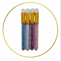 Brocha de limpieza con glitters