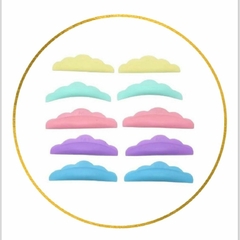 Bigudies de colores reutilizables de silicona x5