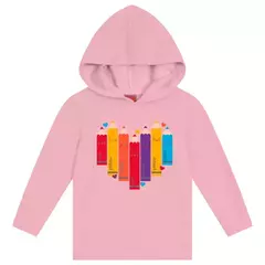 CONJUNTO DE MOLETOM (COM CAPUZ) - LÁPIS/ CORES INGLÊS | KYLY