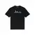 Liquid Chrome Tee in Black