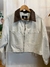 JAQUETA SARJA CROPPED DETALHES SUEDE - comprar online