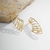 Brinco Ear Cuff Curvo Vazado Liso - comprar online