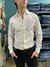camisa elastizada slim fit estampada