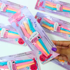 Kit Com 3 Navalhas Para Sobrancelha - Q Bela Manuela