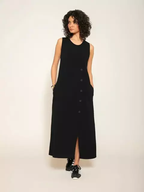 VESTIDO BIAMAR BOTÕES PRETO - comprar online