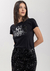 T-SHIRT PRETA BRILHOS PRETA - comprar online