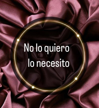 No lo quiero ,lo necesito