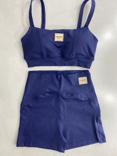 Conjunto de Short Fany Azul Marinho - comprar online