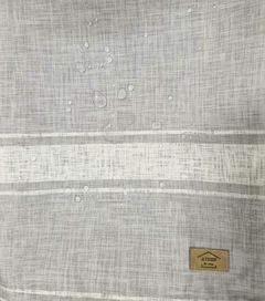 Mantel Antiderrame Rayado Lino Gris - tienda online