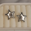 Aretes estrellas globo plata