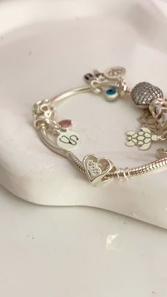 Berloque separador coração na internet