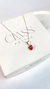 Colar zircônia coração cherry - comprar online