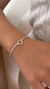 Pulseira riviera coração modelo gravatinha na internet