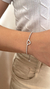Pulseira riviera coração modelo gravatinha