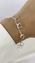 Pulseira pingentes corações vazados na internet