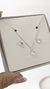 Conjunto zircônia redonda cristal 6mm - Class Pratas