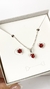 Conjunto zircônia coração cherry na internet