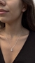 Conjunto coração zircônia cristal