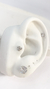 Piercing 3 zircônias - comprar online