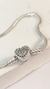 Pulseira berloque - fecho coração - Class Pratas