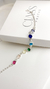 Pulseira zircônias coloridas