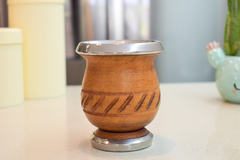 Mate de algarrobo con virola de acero inoxidable - comprar online