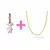 Menina + Corrente Folheada Elo Veneziano - comprar online
