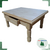 Mesa ratona torneada con cajón