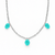 Choker 3 Pingente Oval Turmalina de Prata 925 - comprar online