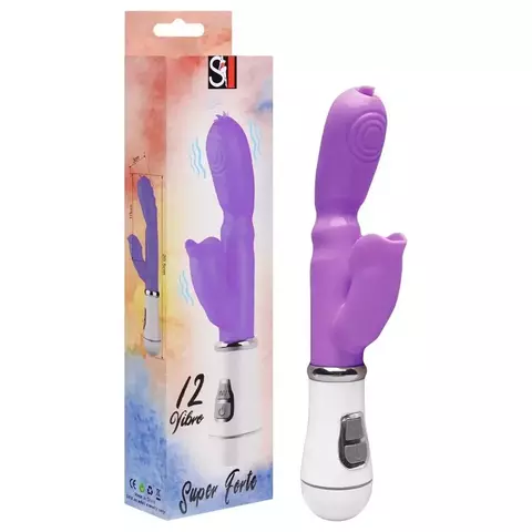 Vibrador Ponto G Clitóris Com Língua 12 Vibro Sexy Import