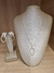 Conjunto orgânico em banho ouro 18k