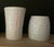 Floreros de cerámica blancos - PACK X 2