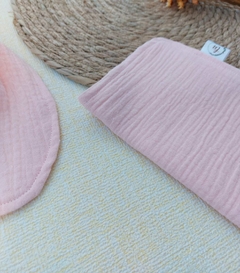 KIT BABADOR COM PANINHO DE OMBRO - ROSA BEBÊ na internet