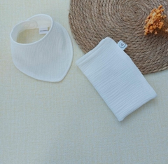KIT BABADOR COM PANINHO DE OMBRO - BRANCO