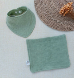 KIT BABADOR COM PANINHO DE OMBRO - VERDE